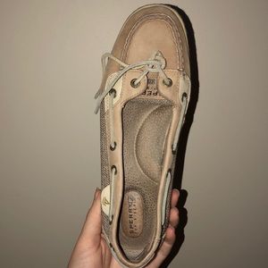 Perfect condition tan Sperry topsider boat shoes